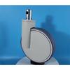 1 Pcs-8-inch High Quality TPR  M28*96/M32*50 Medical Universal Wheel, Silent Center Control Wheel Caster Bed Brake Rubber Wheel