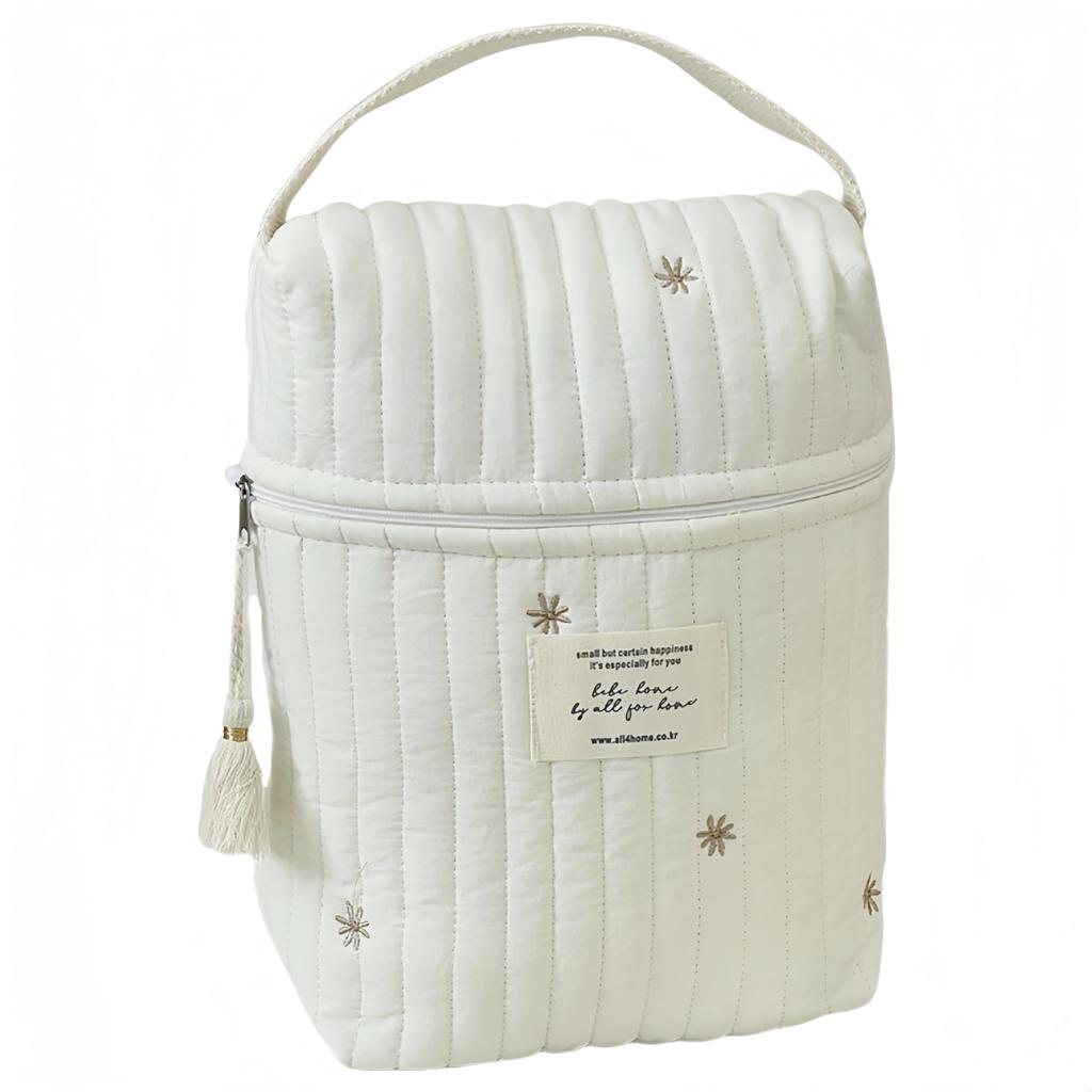 Diaper pouch, multi-purpose pouch, mug pouch, quilted pouch, baby pouch, diaper bag, bottle pouch, stroller bag, stroller carry bag, bottle holder,