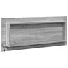 Vidaxl LED Bathroom Mirror Cabinet, Sonoma Oak Grey, 100X8.5X37 Cm