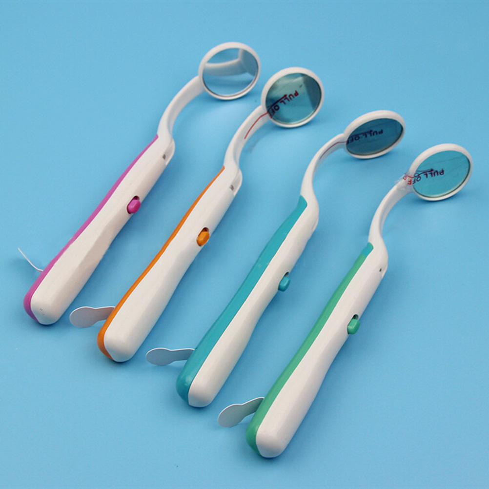Super Bright Durable Dental Mouth Mirror With Led Light Removable Autoclavable
