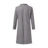 Herre Lang Ensfarget Enkeltkneppet Langermet Ullkåpe Casual Slim Trendy Vindjakke
