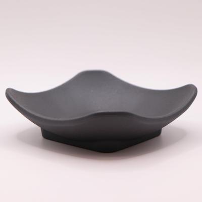 [ware Hendey] Plain Square Small Bowl, 11cm, Unbreakable, Made In Japan, Premium Black, Heat-Resistant (240°C), Dishwasher-Safe, Microwave-Safe,