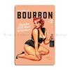 The Babes Of Bourbon Vol  Vodka Vixen Edition Sexy Vintage Pinup Art Illustration Metal Plaque Poster Living Room Club Bar