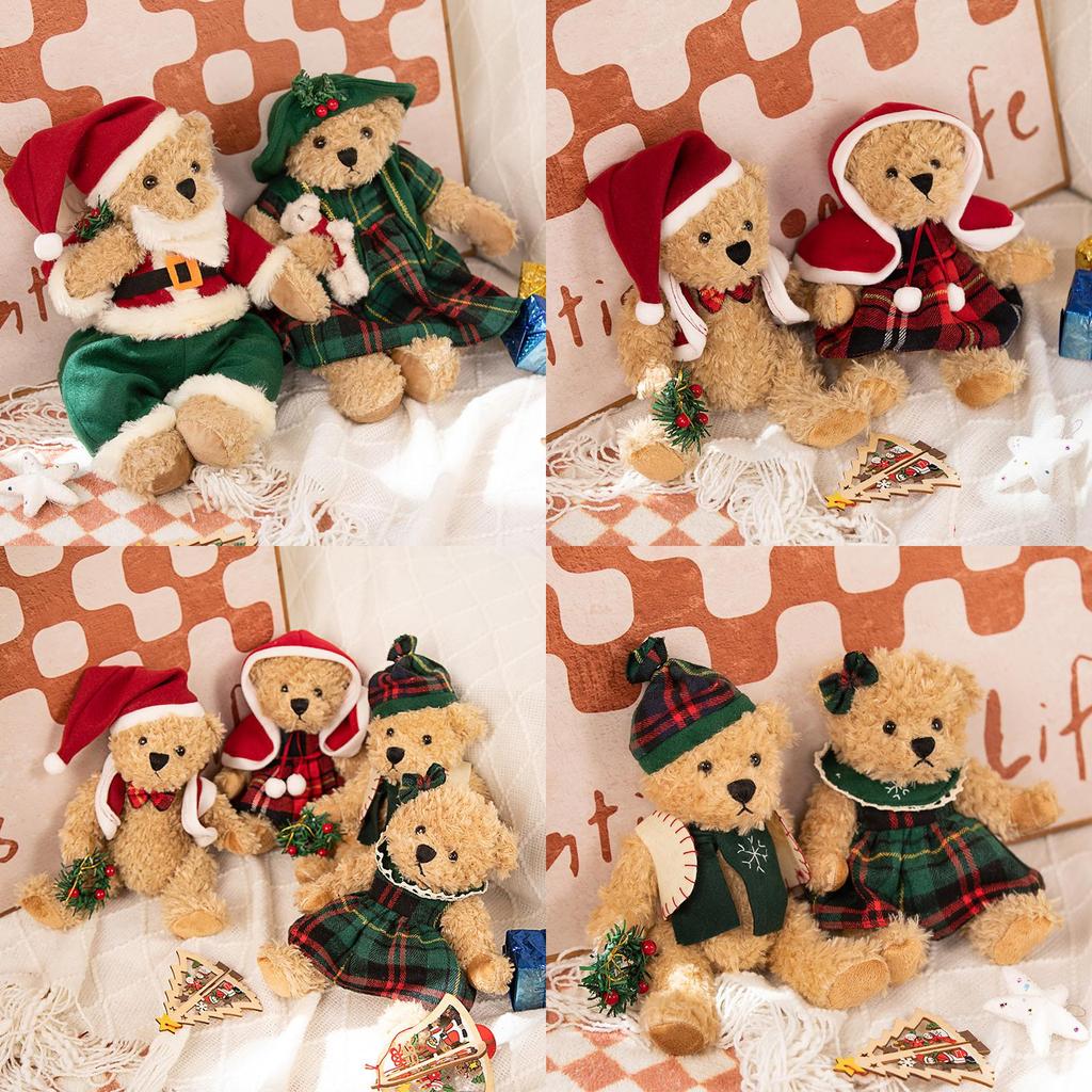 Ours en Peluche de Noël de Haute Qualité Rouge Parfait Pour les Décorations de Fêtes !