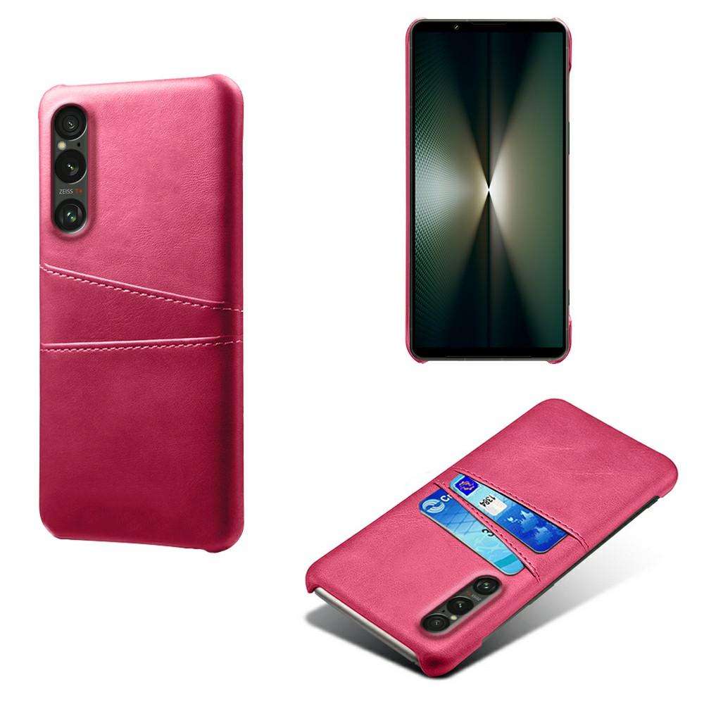 Für Sony Xperia 1 VII Hülle Duale Kartenfächer PU-Leder+Hartes PC Handyhülle