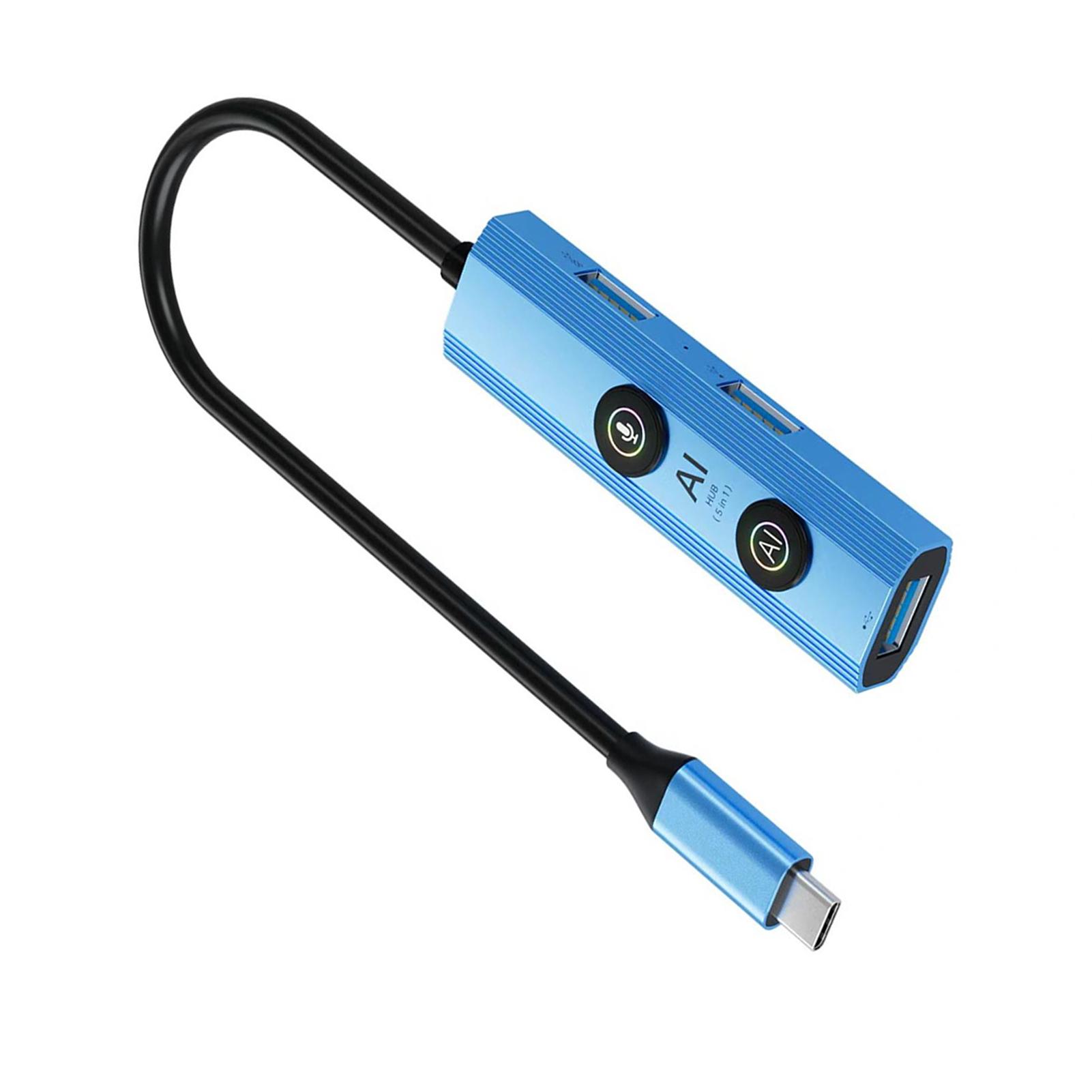 

Smart AI Docking Station Voice Translation Multifunctional USB Hub with GPT Deepseek TYPE-C interface