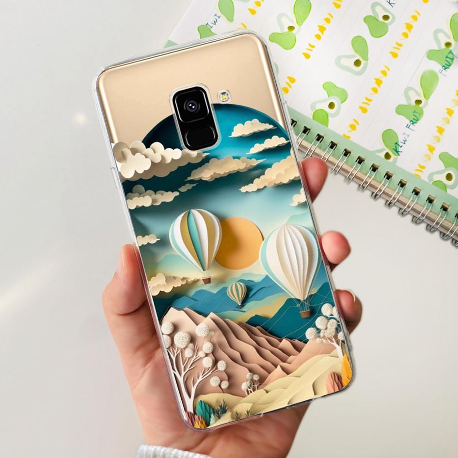 For Samsung Galaxy A8 Plus 2018 Case SM-A730F Cover Cute Cartoon Silicone Soft TPU Phone Case For Samsung A8 2018 SM-A530F Coque