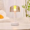 Cordless Retro Table Lamp Dimmable Touch Sensor LED Reading Lamp Wireless Lighting USB Rechargeable Metal Night Light