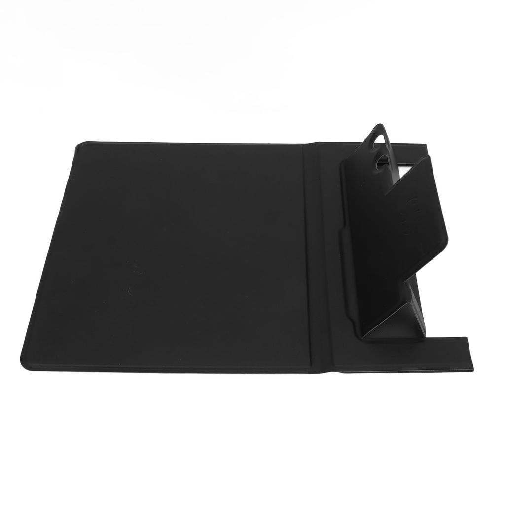 Wireless Charging Mouse Pad with Foldable Phone Holder USB Black Gaming Mouse Pad for PC Laptop Desk