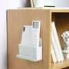 Remote Control Holder Wall Mount Phone Hanging Rack Self Adhesive Phone Storage Holder Multifunction for Bedroom Living Room
