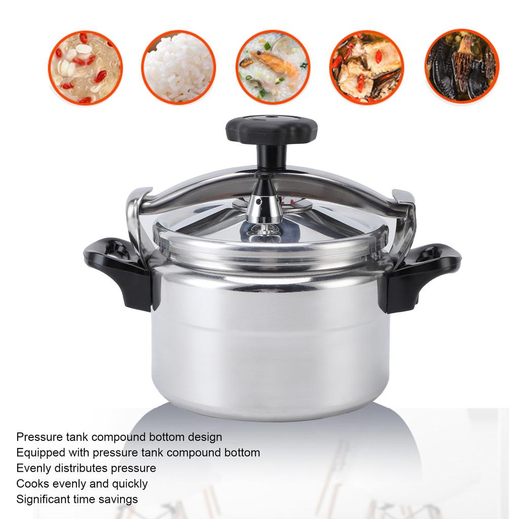 Pressure Cooker Universal Compound Bottom Easy to Open and Close Aluminium Pressure Canner for Gas Cooktops Flat Top Cooktops In