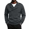 Men's Color Biker Lapel Collar Lined Casual Jacket for Everyday Wear