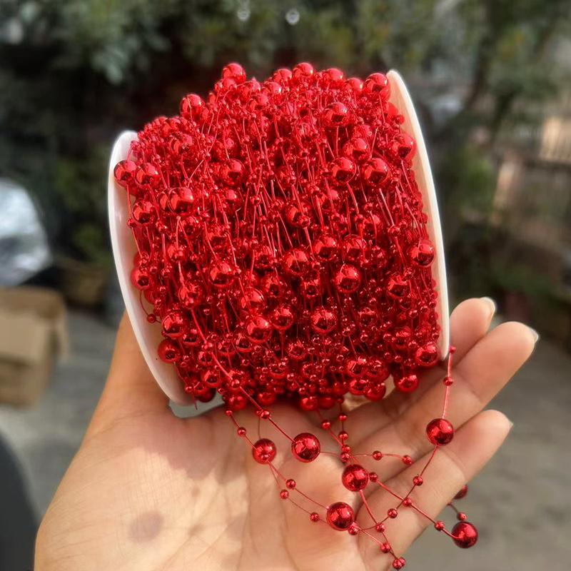 Faux Pearl Fringe Chain Artificial Pearls String DIY Handmade Jewelry Accessories Bridal Hair Accessories Bouquet Decor