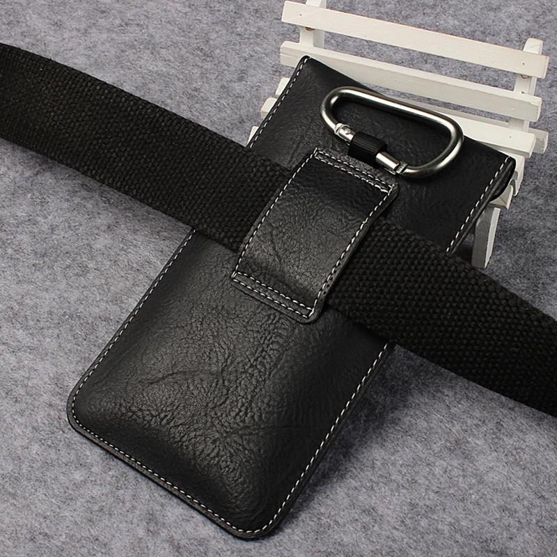 Fondina Porta Cellulare Da Cintura In Pelle, Custodia Da - Foto 6