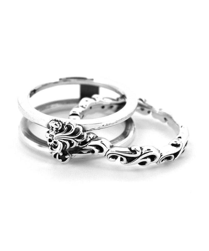 Lionheart Arabesque Slide Silver "HOWL" Ring/925