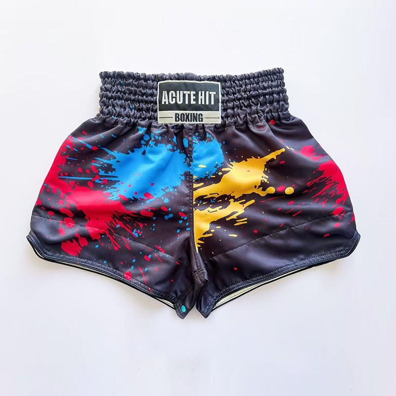 Breathable Muay Thai Shorts Cycling Jersey Training Workout Men Women