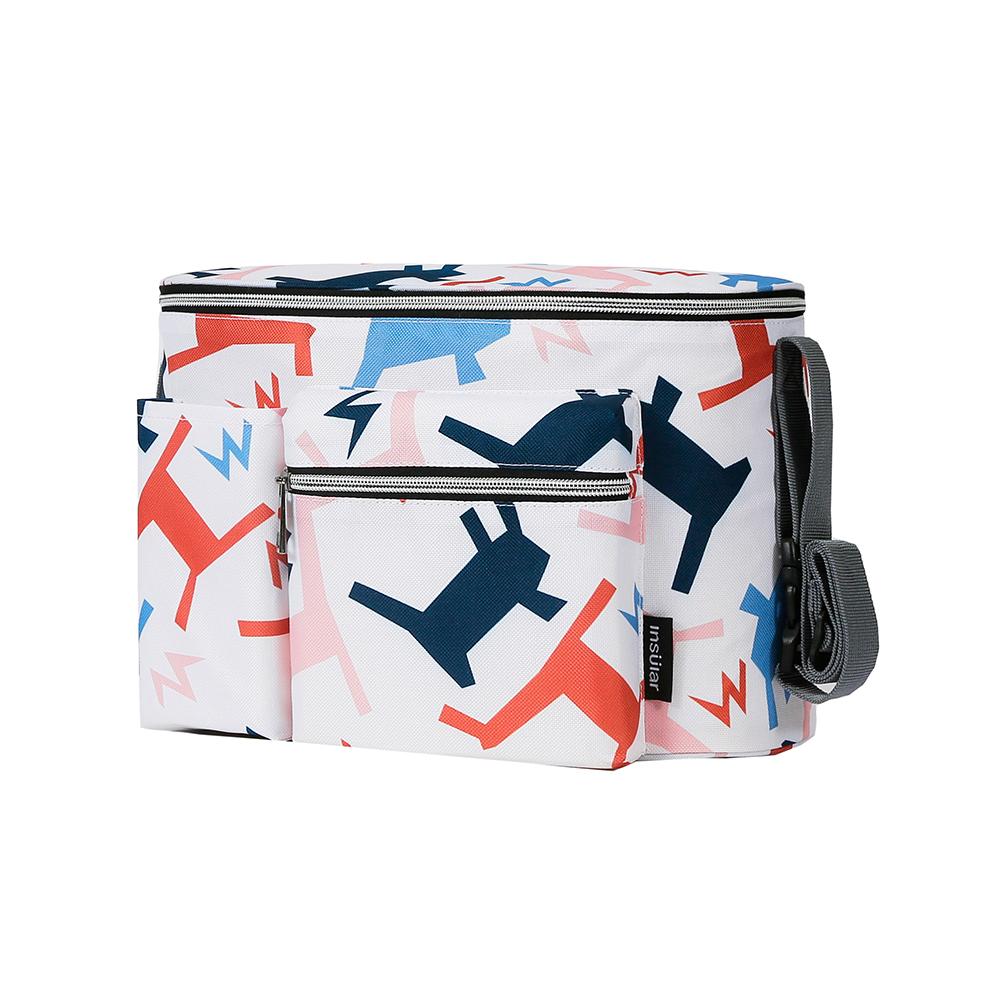 Insular Mummy Bag Stroller Hanging Bag Diaper Bag Multifunctional Large Capacity Portable Milk Bottle Storage Portable