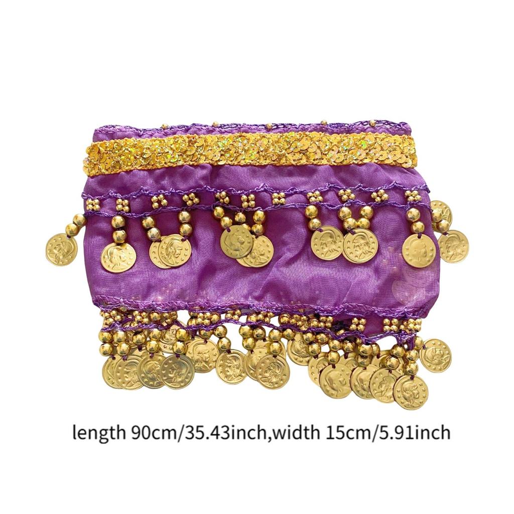 Dog Belly Dance Hip Scarf Pet Dance Skirt Lovely Lightweight Cosplay Decoration Funny Dress Up Sequin Waistband for Christmas