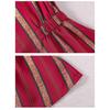 YYFS Women's Fashion Casual Spring Autumn Stripe Print Long Sleeve POLO Neck Blouses & Shirts