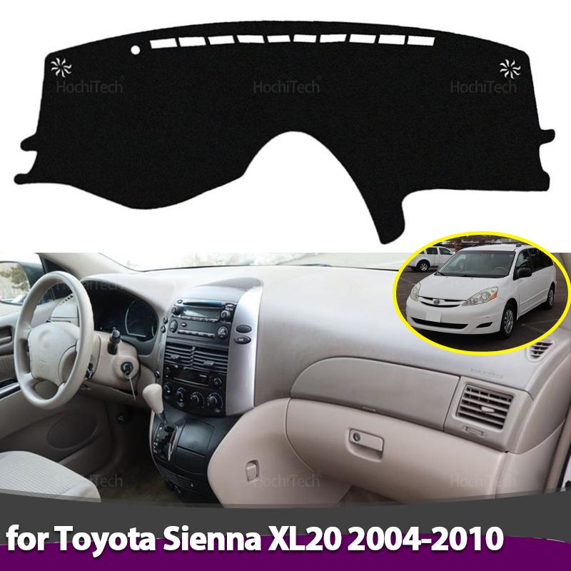 Car Dashboard Cover for Toyota Sienna XL20 2004-2010 Dashboard Cover Board Anti-Slip Mat Protect Pad Car Sunshade Carpet Rug