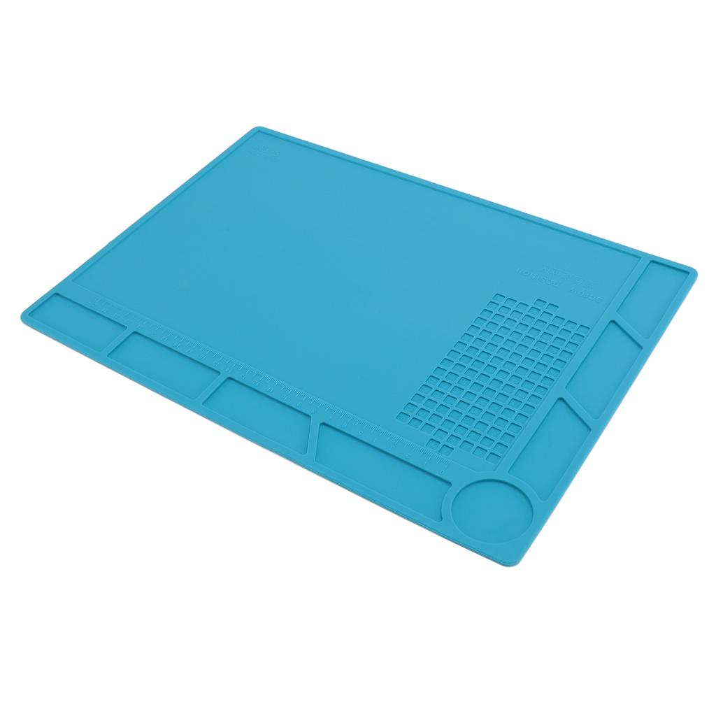 Silicone Soldering Mat with 25cm Scale Prevent Slipping Watch Repair Work Pad for Workbench Parts