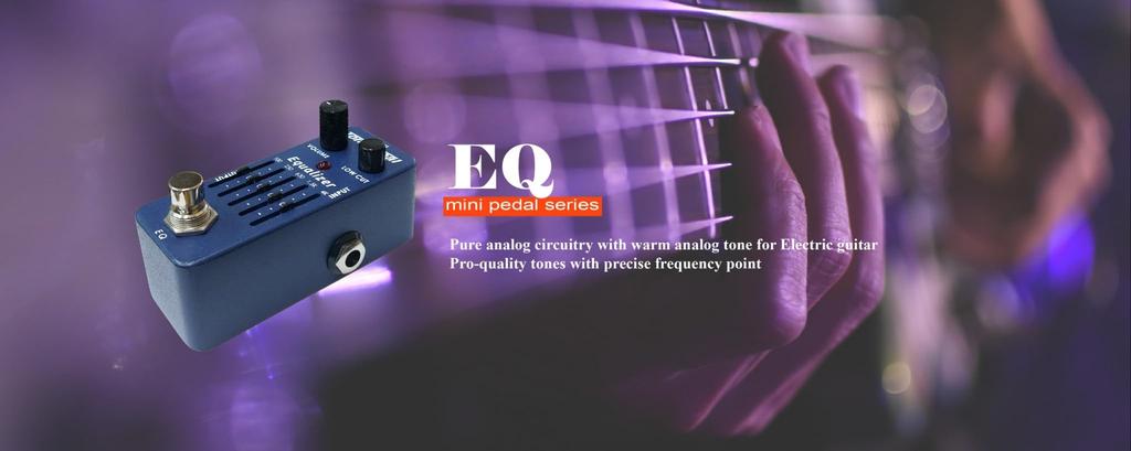 Designed and manufactured in the Tone Weal EQ is part of the MINI Pedal It features a push button with low frequency cut function and a master volume
