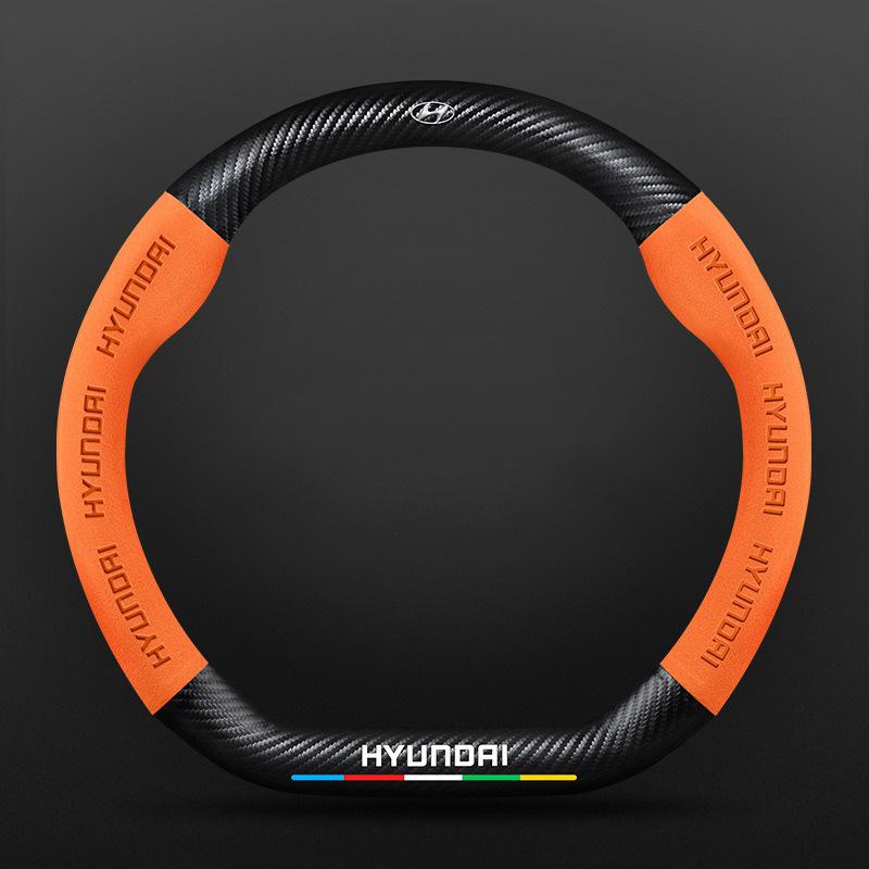 Coprivolante in Fibra di Carbonio Stampa 3D per Hyundai Tucson Accent Elantra Santa fe Sonata I10 I20 I30 Ix35 Accessorio Auto