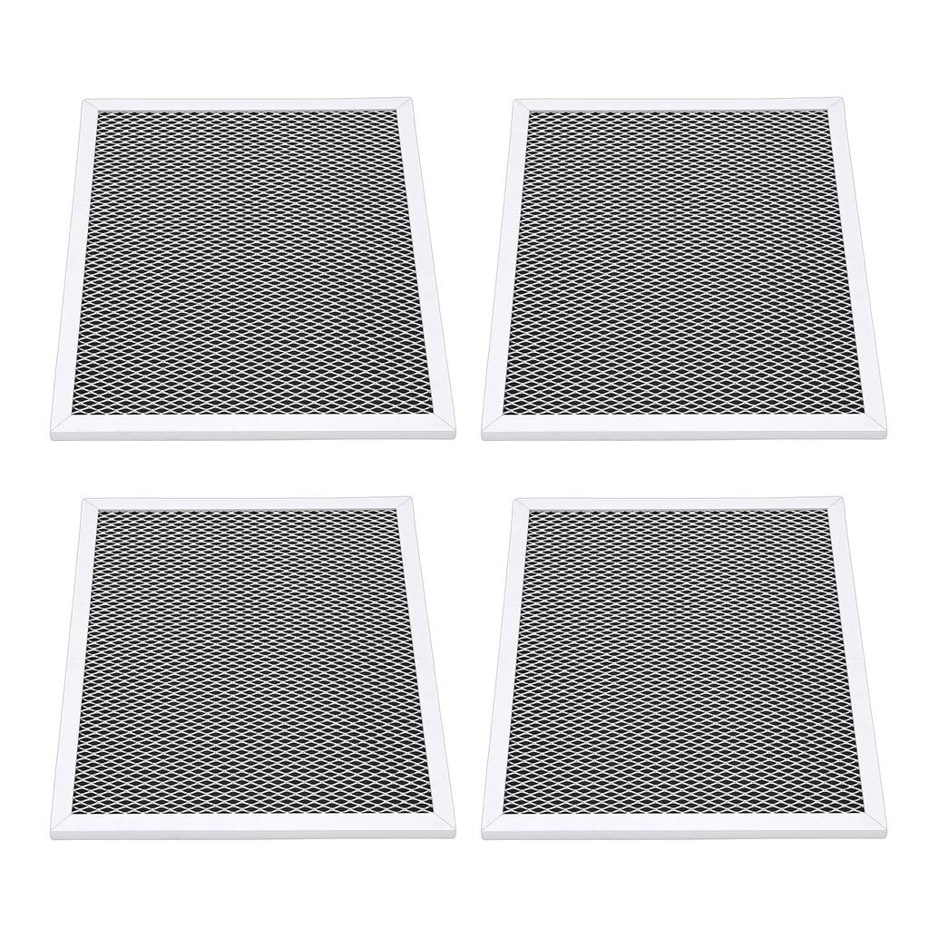 4PCS Stove Hood Vent Filter Fit for Broan Nutone Range Hood Aluminum Carbon Fiber Range Hood Grease Filter Replacement