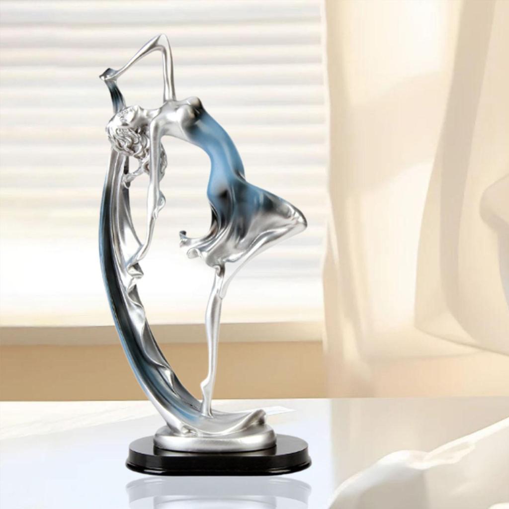 Dancing Girl Statue Desk Ornament Craft Elegant Decorative Housewarming Gifts