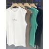Trendy Brand Stylish Sleeveless Vest for Men, Summer Ins Hong Kong Style Versatile Sports Loose Round Neck T-Shirt
