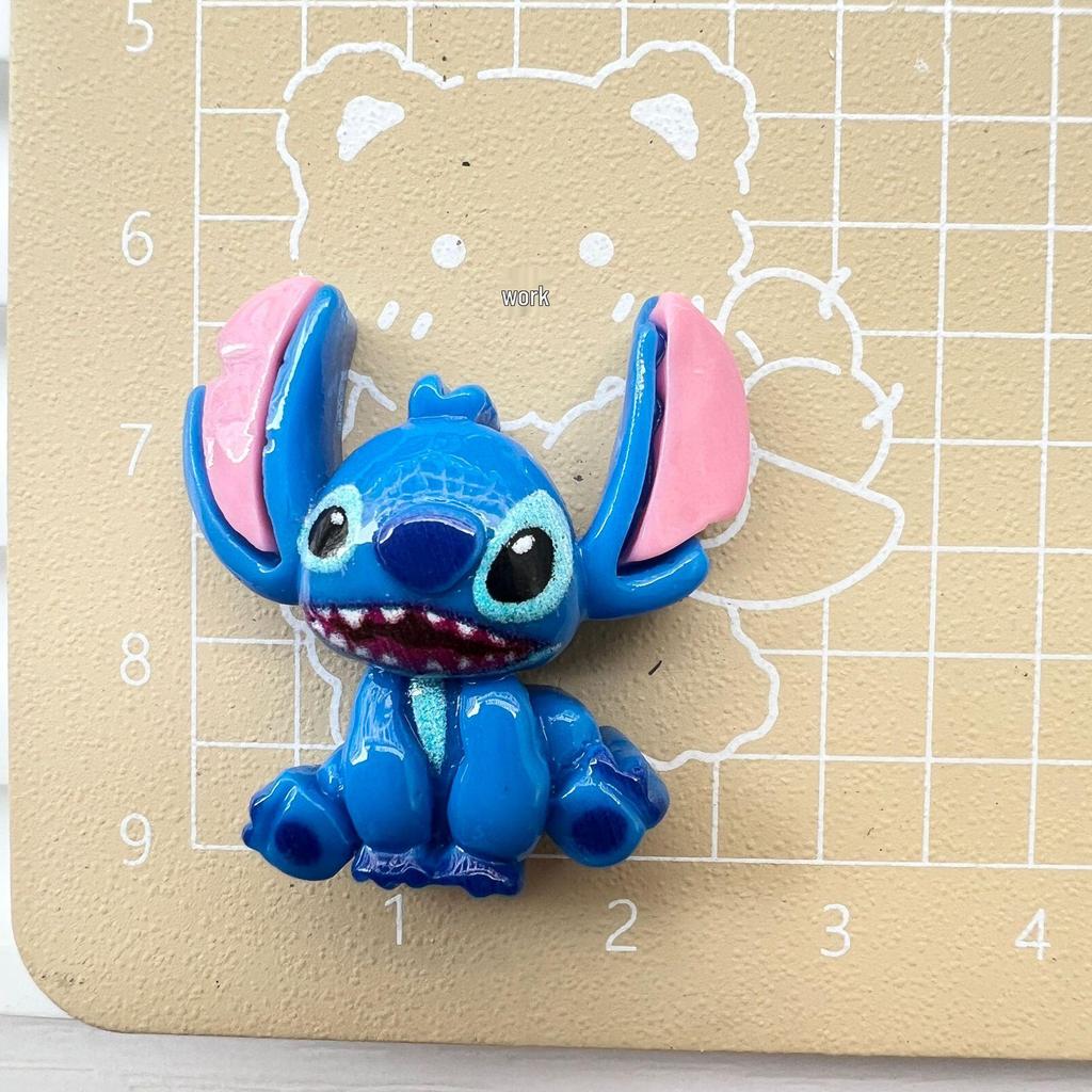 Cartoon Stitch Resin Ornaments: DIY Accessories for Phone Cases, Hair Clips, Hair Ties, Hats, and Crocs