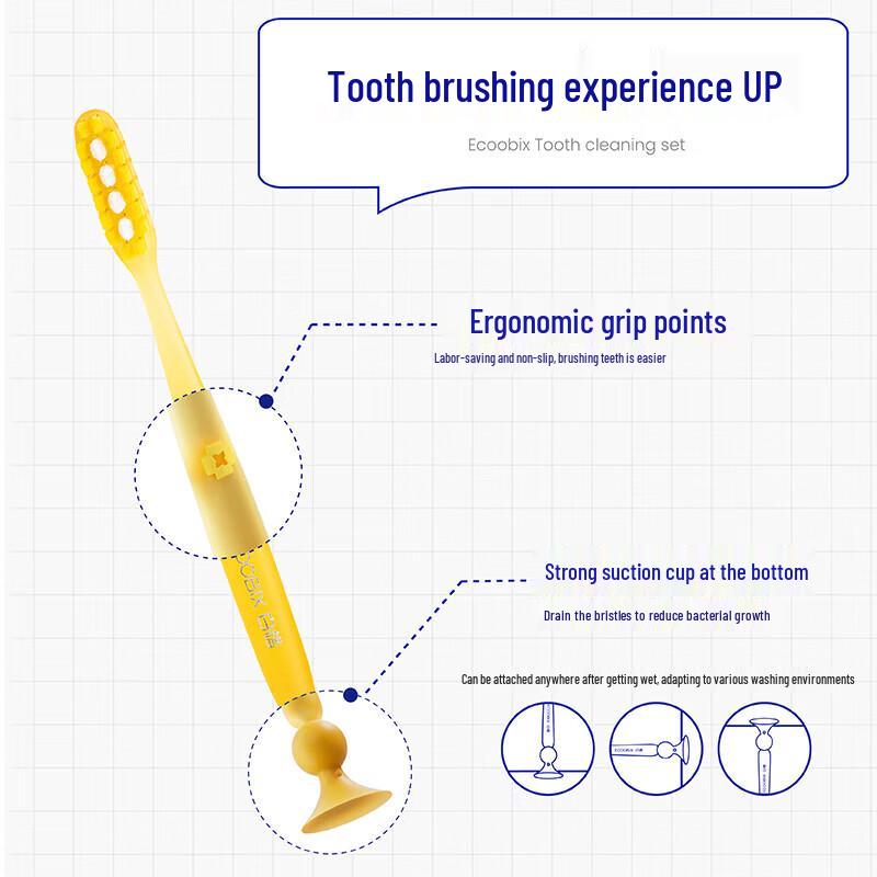 Baixi Long Head Soft Bristle Toothbrush
