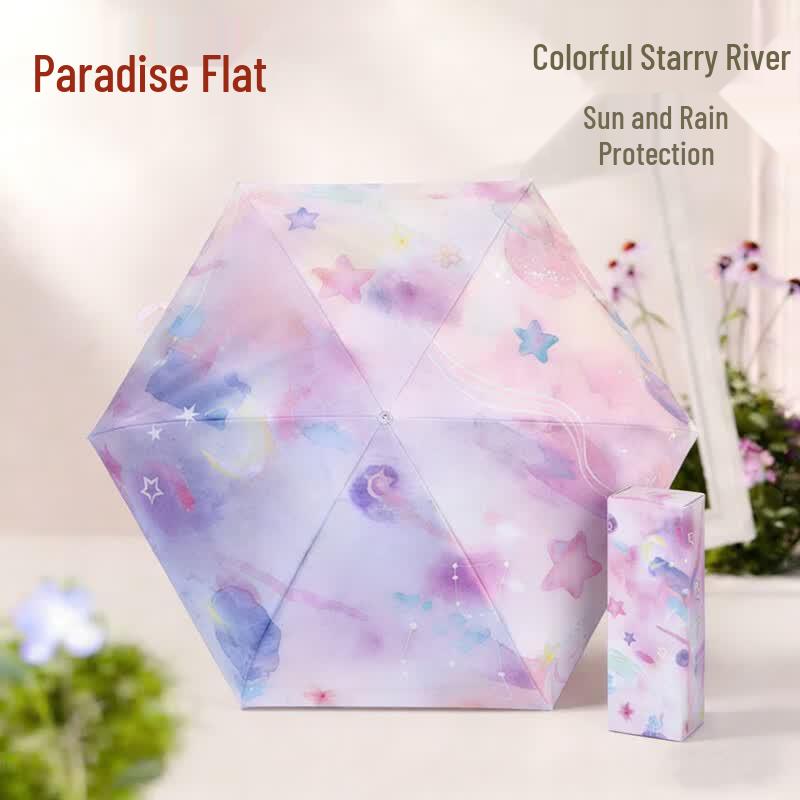 Paradise Compact UV Protection Sun & Rain Umbrella
