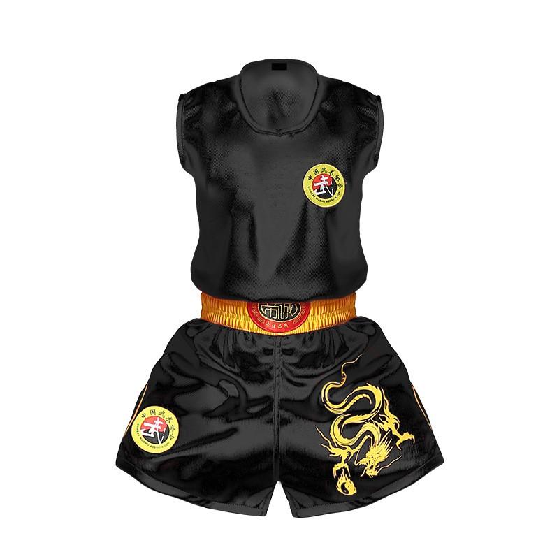 Breathable Cotton Cycling Jersey Set Dragon Martial Arts Training Uniform Men Women Kids