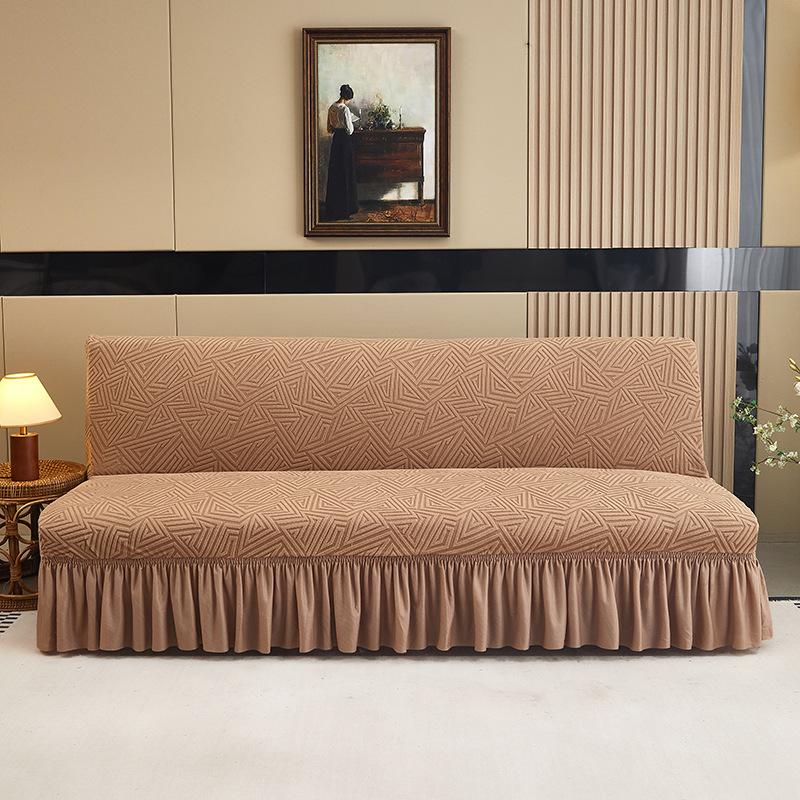 

Чехол для дивана без подлокотников, эластичный, все включено, утолщенный складной диван, покрывало для кровати, универсальное для всех сезонов, нескользящее покрытие со свастикой Large 190-220cm