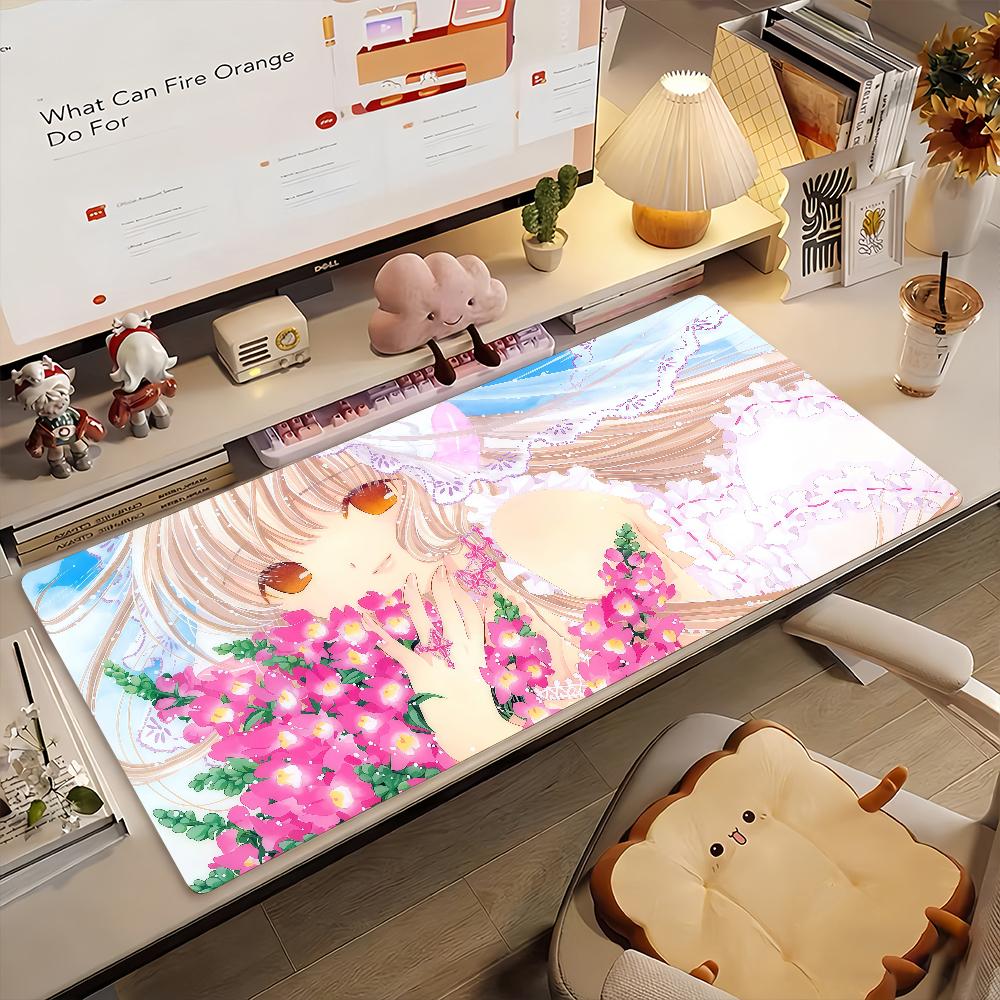 Cartoon C-Chobits Mouse Pad Anti Slip Rubber Edge Locked Thickened Laptop Gaming Desk Mat