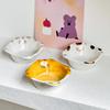 Cat Series Seasoning Plates Household Ceramic Plates Hot Pot Dipping Sauce Disc Soy Sauce And Vinegar Plates Cute Snack Plates