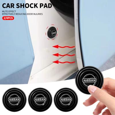 New Car Door Shock Stickers Absorber Soundproof Buffer Pier Pad For Nissan Qashqai X J10 J11 Trail Tiida Juke Teana Pulsar Versa