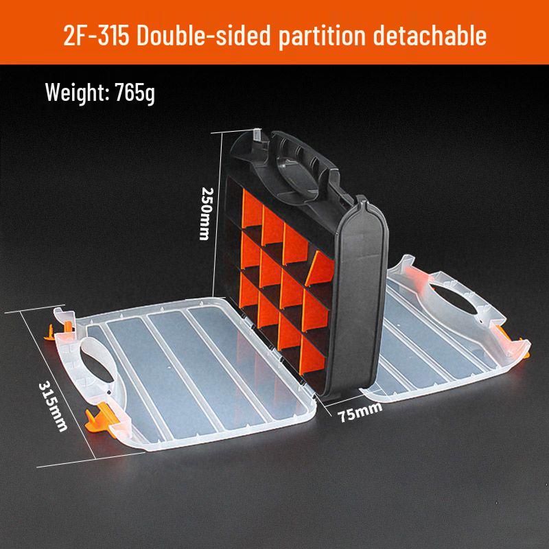 Portable Transparent Plastic Parts Organizer - Thickened Screw & Accessories Storage for Electricians