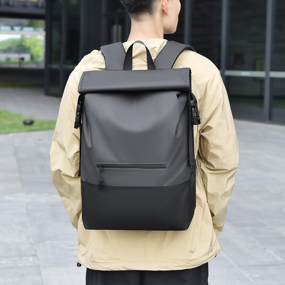 Men's Business Backpack, Large Capacity Simple And Durable Oxford Cloth Men's Casual Shoulder Bag, Travel, Commuting, School