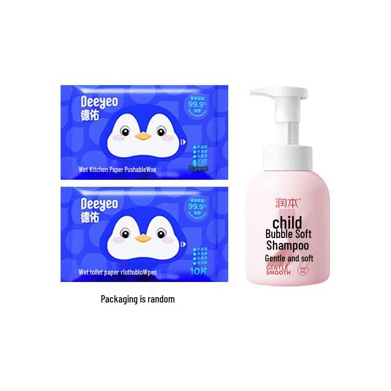 DeYou Wet Wipes & Kids Shampoo Combo Pack