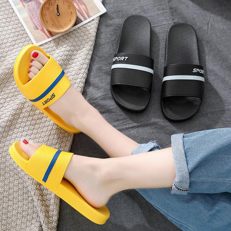 Couple home slippers women's summer four seasons water leakage home bathroom bath non-slip wear-resistant cool slippers