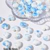 Blue Series Japanese Ceramic Seashell & Heart Beads for DIY Jewelry