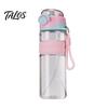 Summer Travel Cooling Mist Bottle Spray Sports Water Bottle, 750ml Dual-Use And Drink Cup with Safety Hydration Lock, Leak-Proof Plastic for