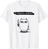 Funny Cat Meme I Require Snacks Design Men Unisex T-Shirt