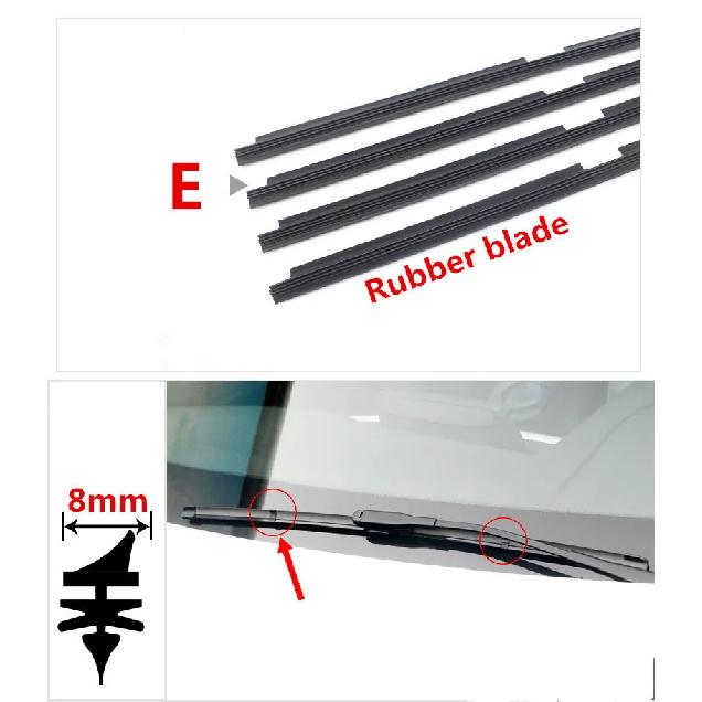 1Pcs Wiper Refill Rubber Strip For Nissan Tiida Teana Juke Note X-Trail T32 TEANA Altima Windshield Wipers