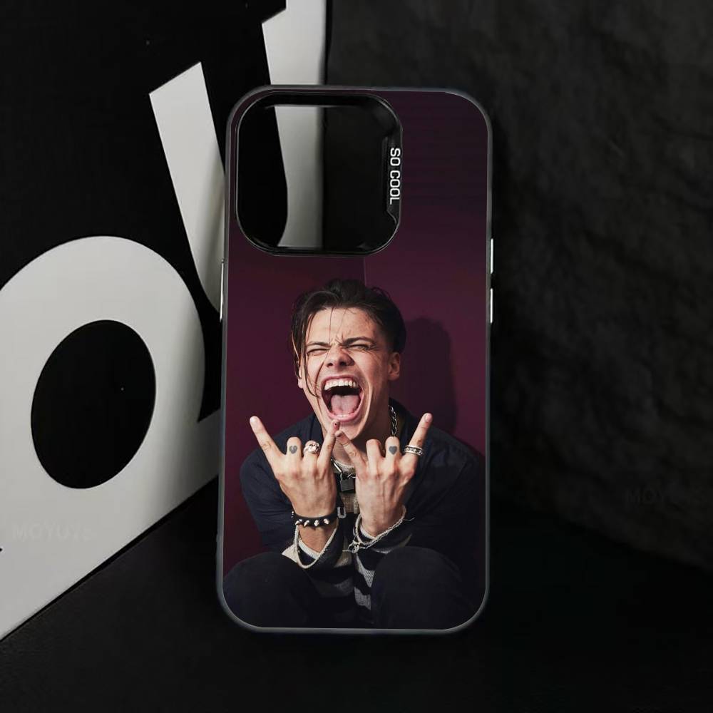 S-Singer Y-Yungblud Phone Case For iPhone 17,16,15,14,13,12,11 Plus,Pro Max,XS,Colorful Silver Phone Case Funda Cover