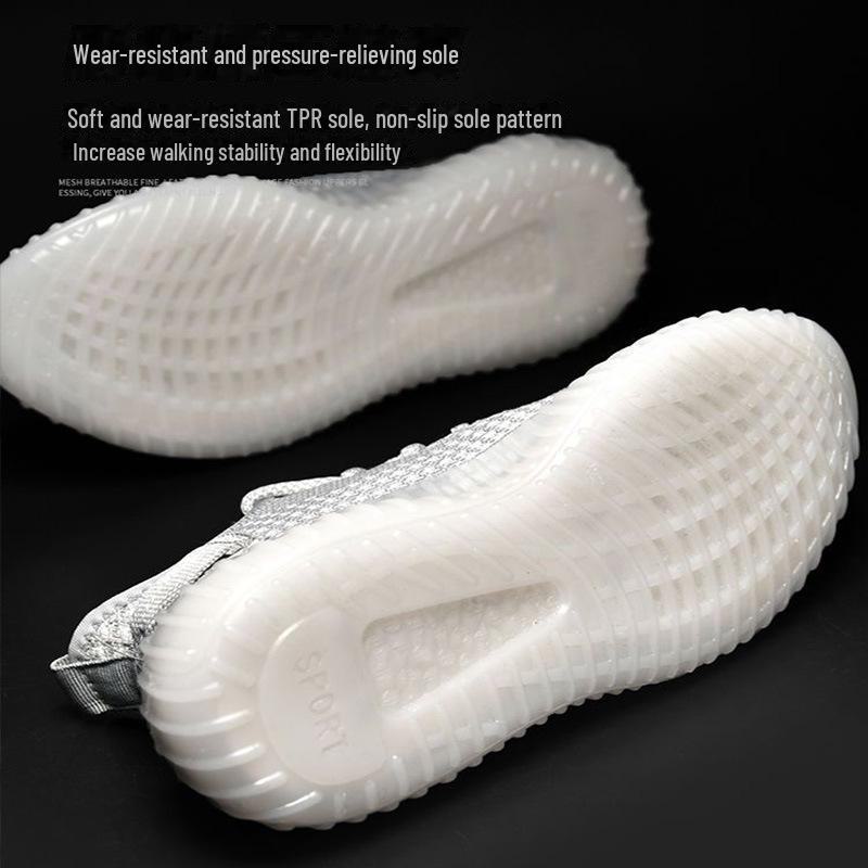 "Chaussures de Sport Respirantes pour Homme - Grande Taille 350, Running Flyknit, Baskets Polyvalentes en Mesh"