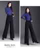 Women's High-Waisted Velvet Wool Wide-Leg Pants - Autumn/Winter 2026 Fashion - Loose, Straight-Leg Casual Versatile Trousers