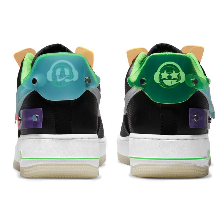 Nike Air Force 1 07 LV8 'Have a Good Game' (Unisex) Black / White White / Green Strike Skateboard Shoes DO7085 011